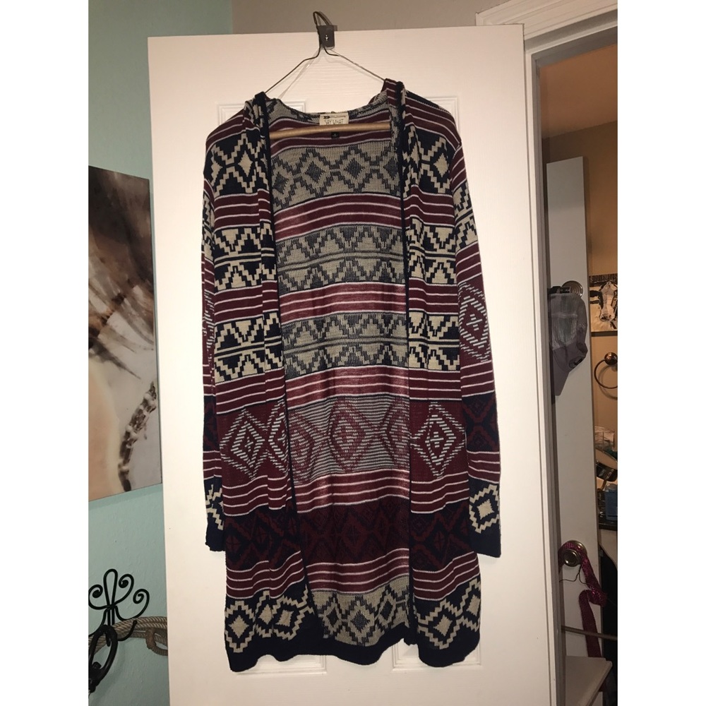Aztec Cardigan/Duster Excellent Condition w/ hood